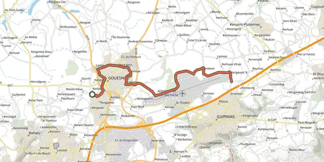 The Liaison 2-3 track on the IGN map