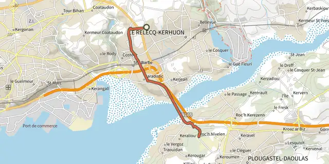 The Liaison 3-4 track on the IGN map