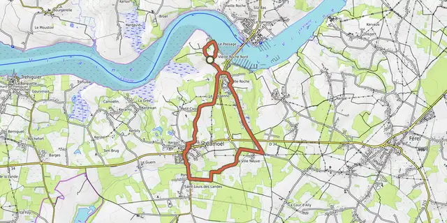 The Vieille Roche track on the OpenTopoMap map