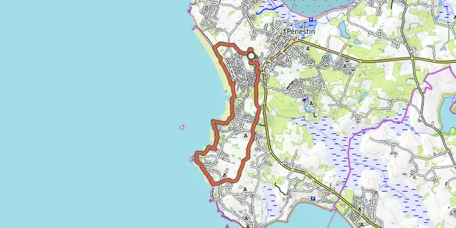 The La Mine d Or track on the IGN map
