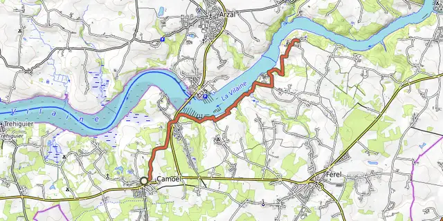 The Liaison Camoel - FEREL track on the OpenTopoMap map