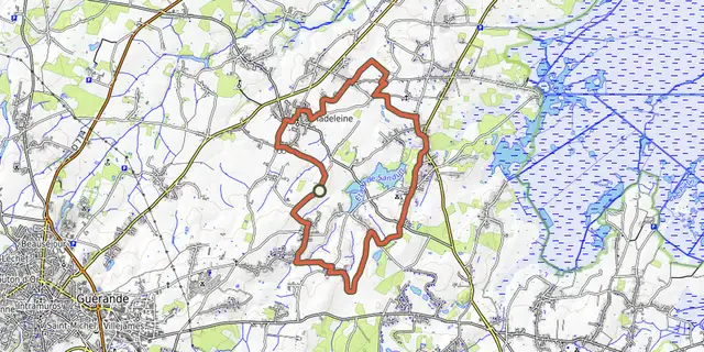 The Boucles de la Madeleine track on the OpenTopoMap map