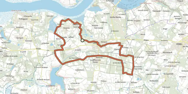 The La Noe des Mouches track on the IGN map