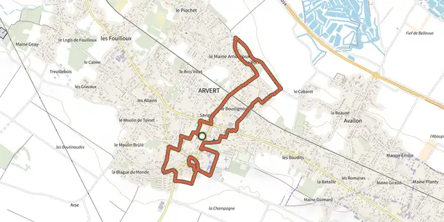The Detours Arvert 1 track on the IGN map