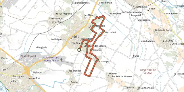 The Pr14 - Par la campagne et les bois track on the IGN map