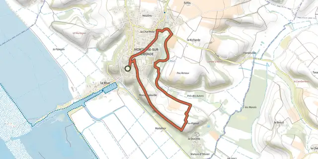 The Detours mortagne 1 track on the IGN map