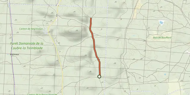 The Jonction les 4 fontaines - la loge track on the IGN map