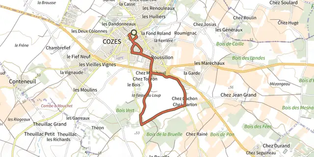 The Detours cozes 2 track on the IGN map
