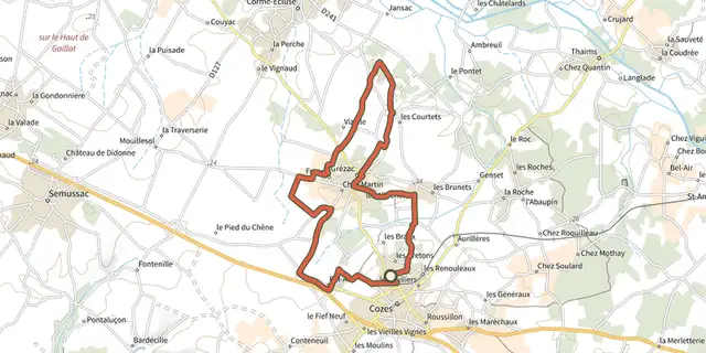 The Pr18 - Circuit de France track on the IGN map