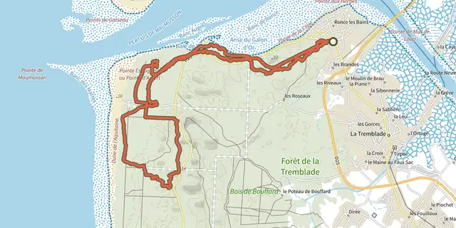 The Circuit VTT 4 rouge track on the IGN map
