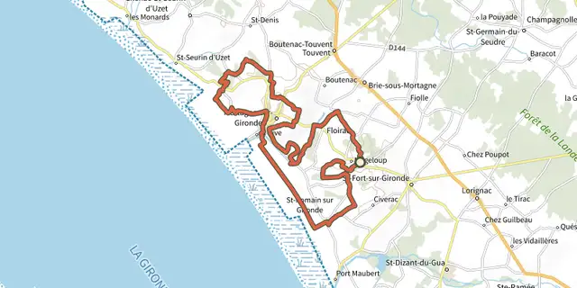 The Circuit VTT 8 rouge track on the IGN map