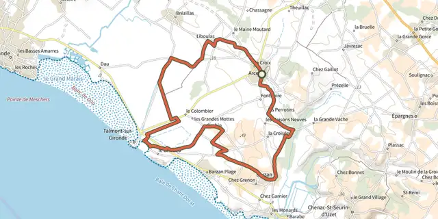 The Circuit VTT 11 vert track on the IGN map