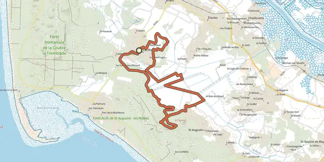 The Circuit VTT 1 vert track on the IGN map