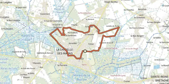 Tracé de Le Pic vert sur la carte OpenTopoMap
