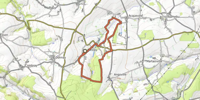 The L'Etang track on the IGN map