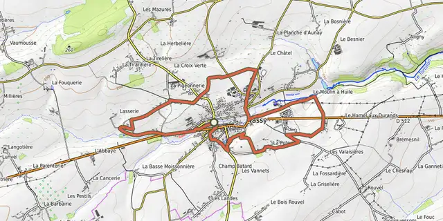 Tracé de Le circuit des Logettes sur le Plan IGN