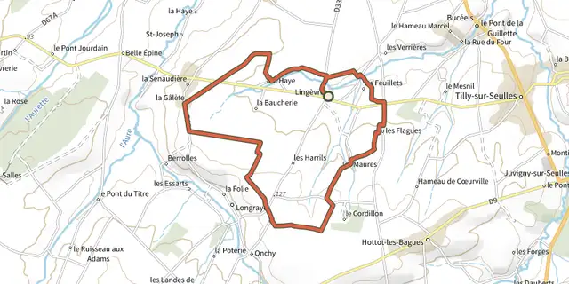 The Jadis le Cordillon track on the OpenTopoMap map