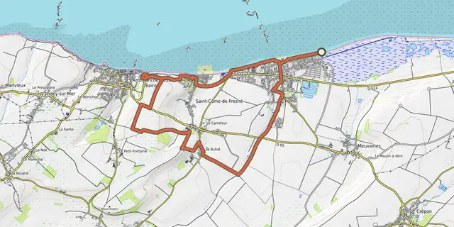 The 231e Brigade Britannique track on the OpenTopoMap map