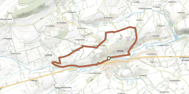 Tracé de Le circuit des écureuils sur le Plan IGN