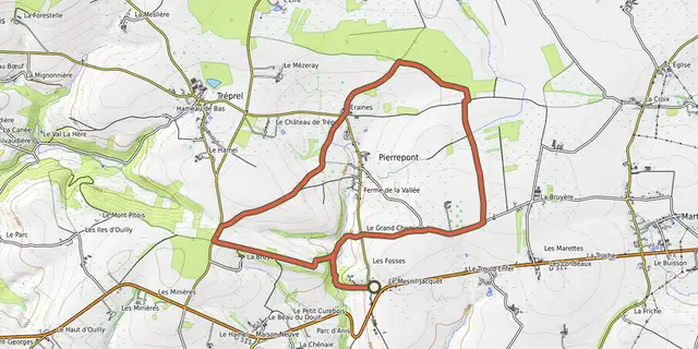 The Saint-Julien track on the IGN map