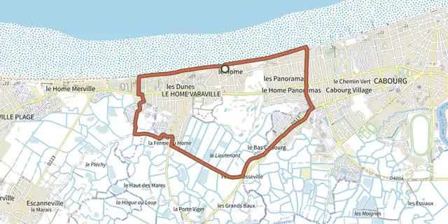 The La passée aux canards track on the IGN map
