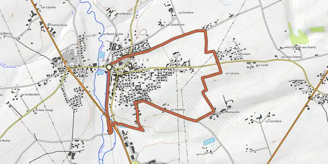 Tracé de Le circuit des hérissons sur la carte OpenTopoMap