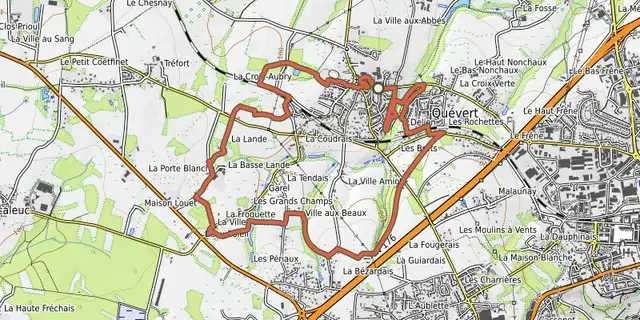 Tracé de De l'Argentel à l'Etra (variante) sur la carte OpenTopoMap
