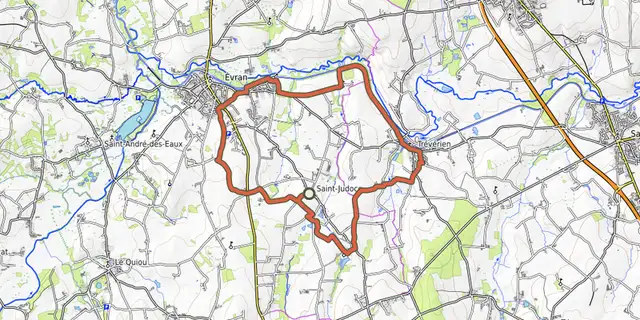 The Circuit du Linon track on the IGN map