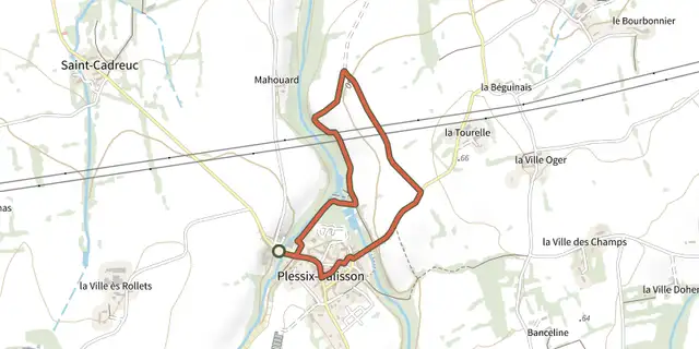 The Circuit de Baluçon track on the IGN map