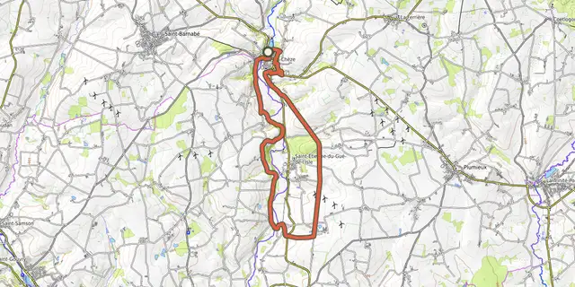 The Circuit de la voie Romaine n°30 track on the IGN map