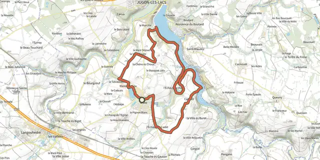 The Circuit du Lou au Lac track on the IGN map