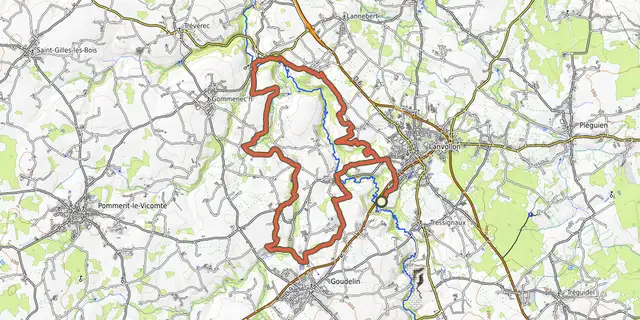 The Circuit VTT 10 : Circuit de Liscorno track on the IGN map