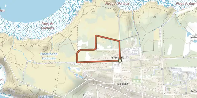 Tracé de Circuit de Plaine Garenne sur le Plan IGN