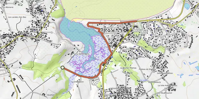 The Balade de l'estuaire de l'Islet à Sables-d'Or-les-Pins track on the OpenTopoMap map