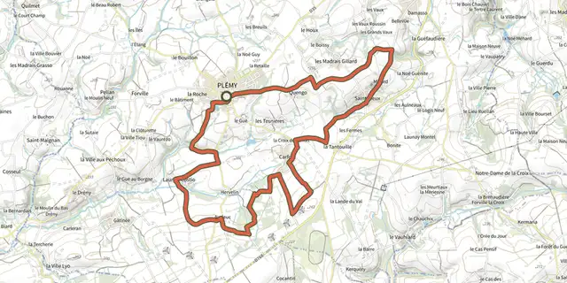 Tracé de A travers les âges sur le Plan IGN