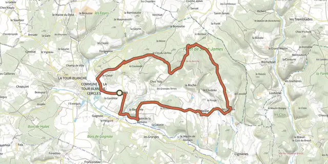 Tracé de Boucle de Cercles sur le Plan IGN