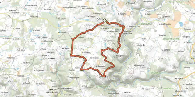 Tracé de Boucle de Foucauld sur le Plan IGN