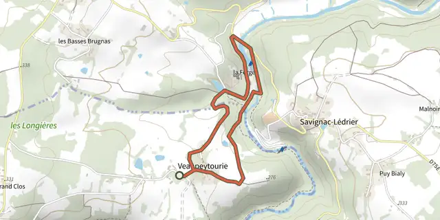 Tracé de SityTrail - B2 boucle SUP St Mesmin sur le Plan IGN