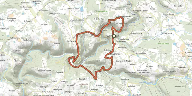 Tracé de SityTrail - B1 St Mesmin sur le Plan IGN