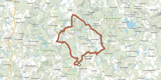 The Boucle des Hérons track on the IGN map