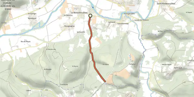 Tracé de Variante boucle du Lac Blanc sur le Plan IGN
