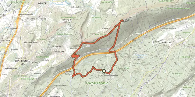 The Dame Blanche track on the IGN map