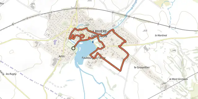 The Drugeon et Dragon track on the IGN map