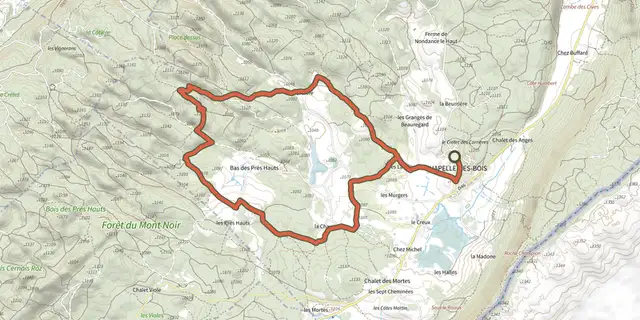 The Grotte à Pierre du Bourg - N°18 track on the IGN map