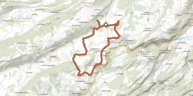 The Gilley de ce pas track on the IGN map