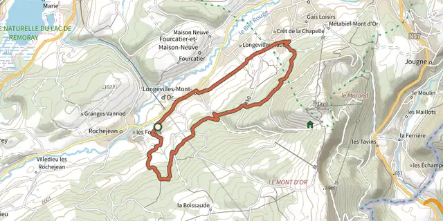 The Les Seignots - n° 4 track on the IGN map