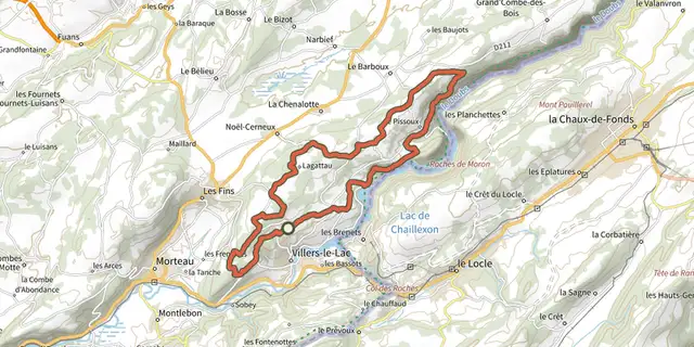The Meix Foncin - n° 14 track on the IGN map
