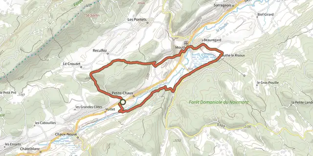 The Pré Lorrain- N° 58 track on the IGN map