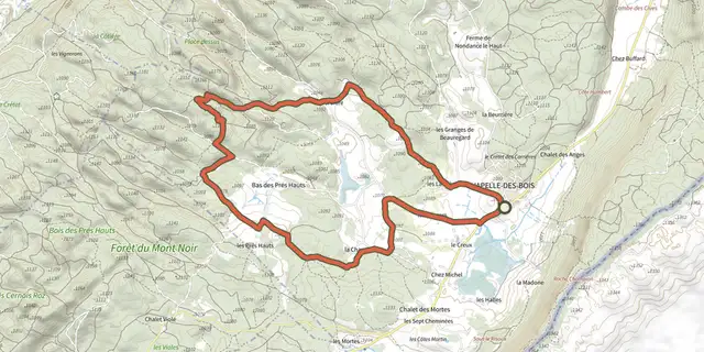 The Grotte à Pierre du Bourg - N°30 track on the IGN map