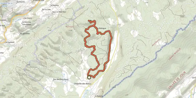 The Pré d'Haut - N°25 track on the IGN map